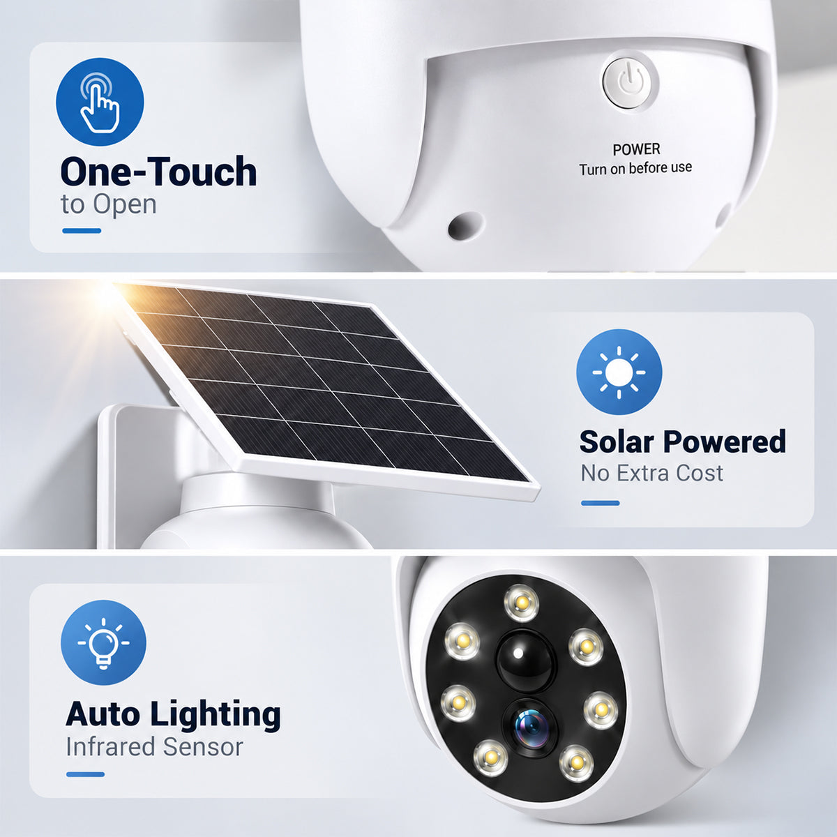 🔥LAST DAY 49% OFF - ⏰Solar-Powered Simulated Surveillance Camera Street Light👀