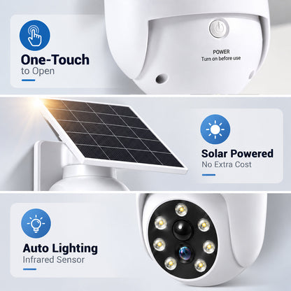 🔥LAST DAY 49% OFF - ⏰Solar-Powered Simulated Surveillance Camera Street Light👀