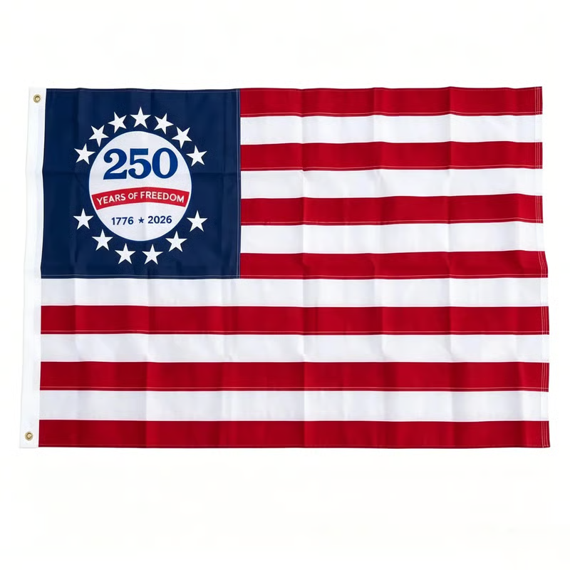 🔥Last Day 49% OFF - 🇺🇸250th Anniversary USA Commemorative Flag (3x5 Ft),Double-Sided Embroidered🦅
