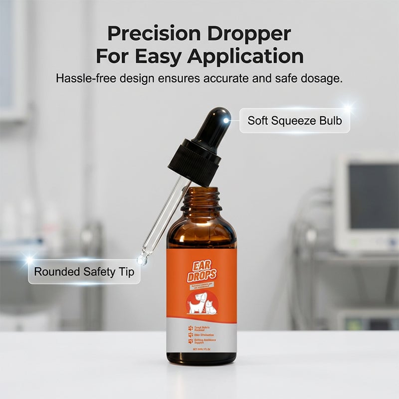 🔥Last Day Flash Sale 49% OFF❤️Natural Dog & Cat Ear Drop for Itching & Wax Build-Up🐱🐶