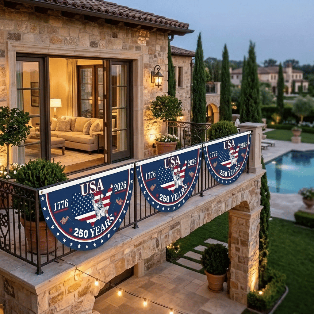 🔥Last Day 49% OFF - 🇺🇸250th Anniversary USA Fan Flag,Double-Sided Embroidered🦅
