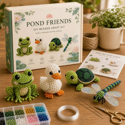 🏆Limited Time Sale 49% OFF🧵✨Petite 3D Beaded Animal Craft Kit