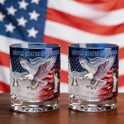 🔥Last Day 49% OFF - ✨🇺🇸Limited Edition 2026 USA 250th Anniversary Commemorative Glass – 1776-2026 Heritage Edition🥂