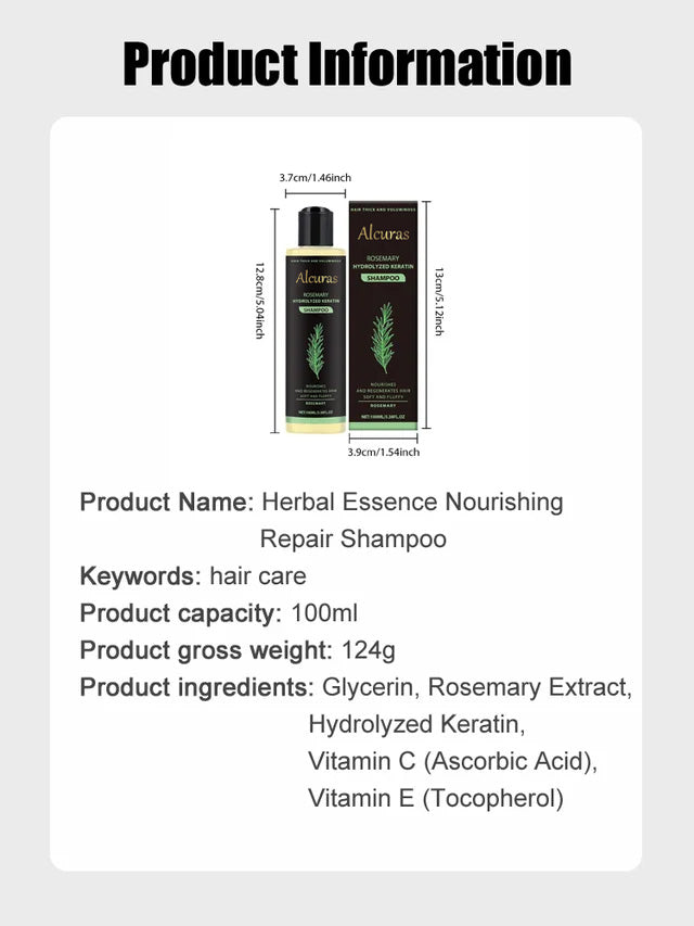 Limited Time🌿Unlock Better Hair with 70% OFF🔥Organic Rosemary Hair Growth Shampoo⚡⚡  [The less hair, the better the effect]