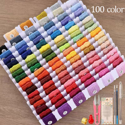 50 assorted thread colors