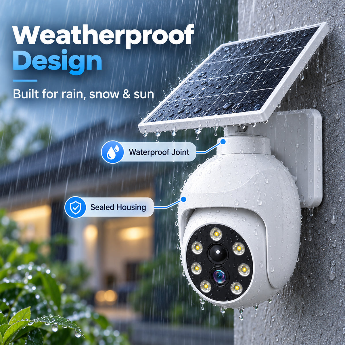 🔥LAST DAY 49% OFF - ⏰Solar-Powered Simulated Surveillance Camera Street Light👀