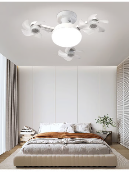 🔥LAST DAY 50% OFF -💡 2-in-1 Energy-Saving Fan Light｜Cool Air + Soft Light in One🌀