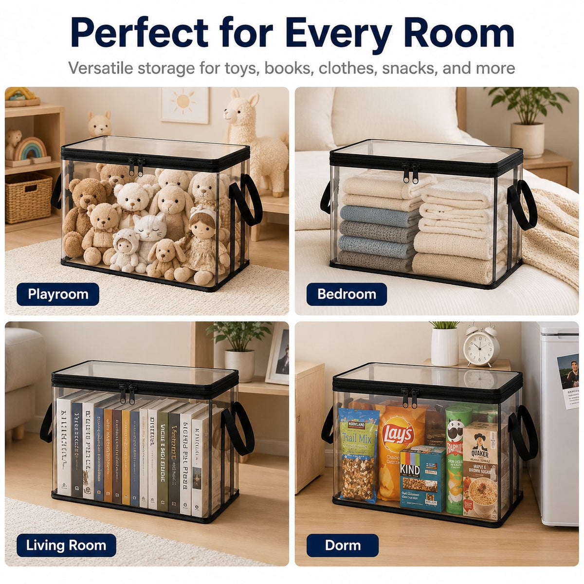 🔥Last Day 50% OFF - 📦Stuffed Storage PVC Organizer Bag Doll Storage Container✨