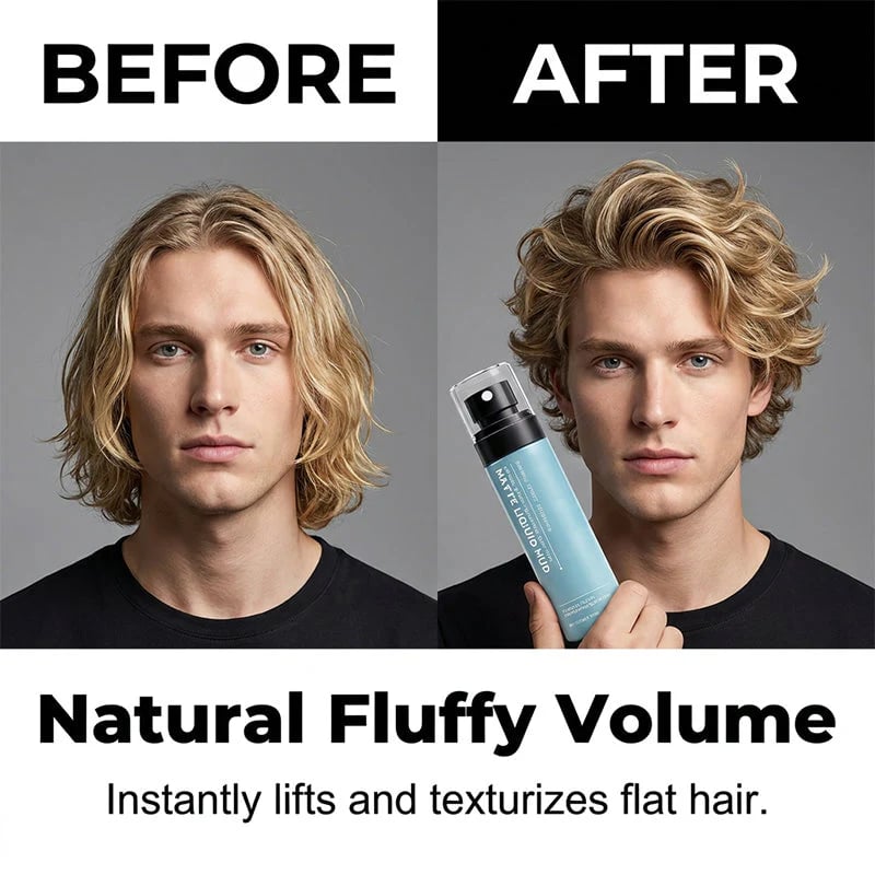 🔥Last Day 50% OFF - ✨Men's Quick-Dry Matte Styling Mud Spray💇