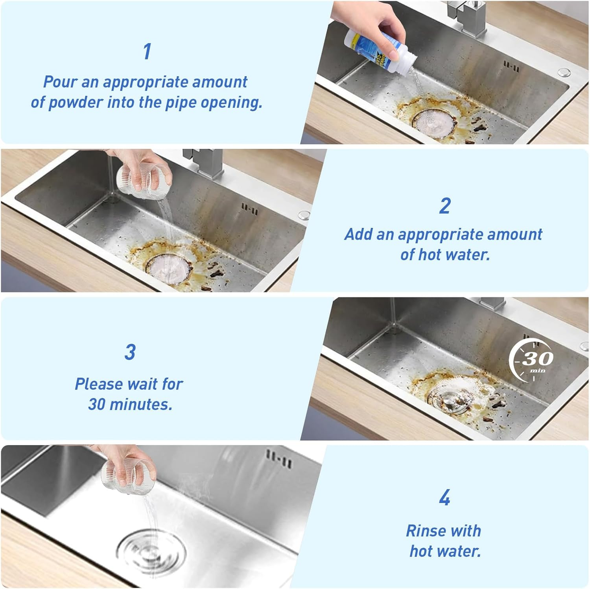 🔥LAST DAY 49% OFF - ✨💦Alcuras Heavy-Duty Drain Cleaner Liquid🚰