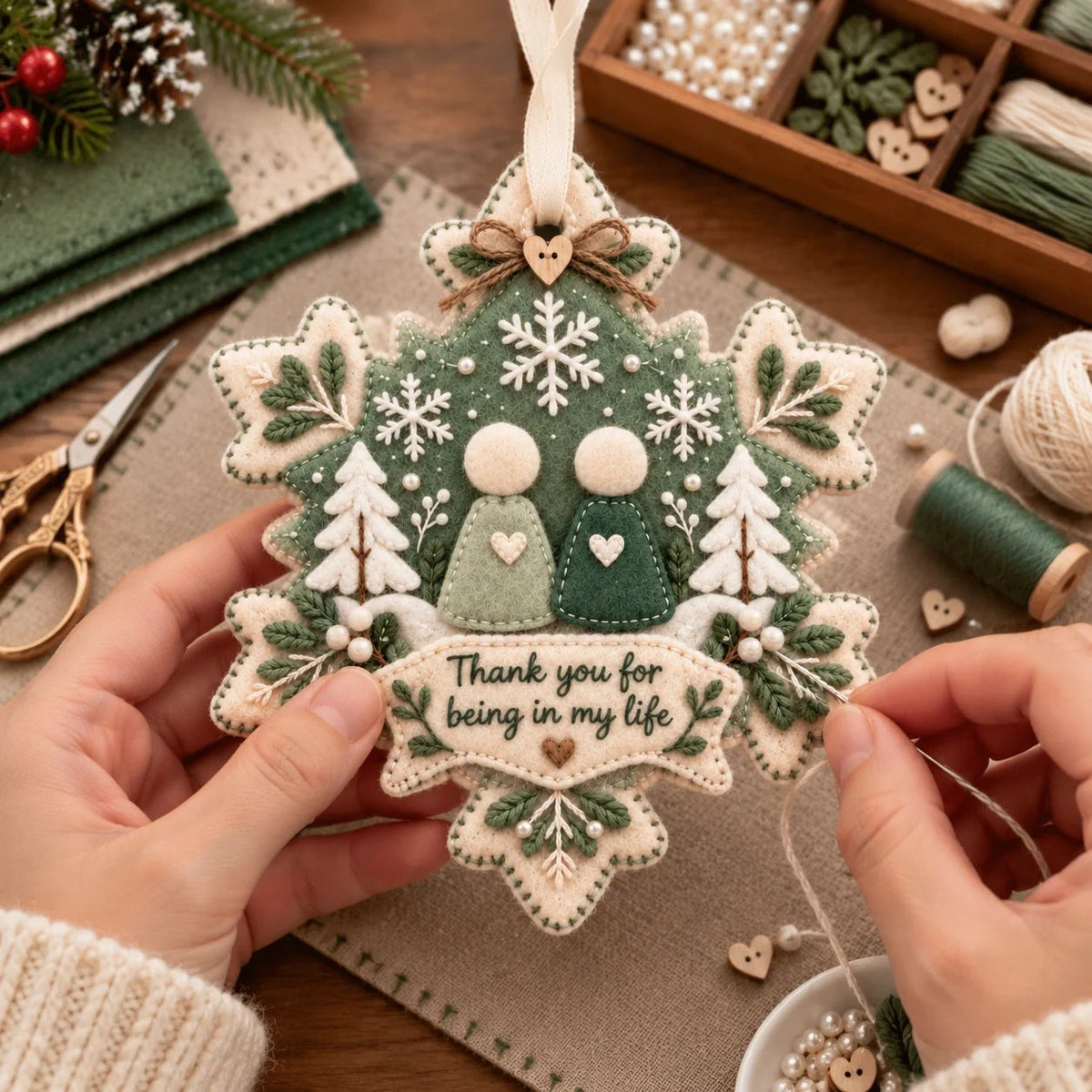 🎁Last Day 49% OFF🧶Handcrafted Felt Holiday Ornament (📦Buy 2 Free Shopping)