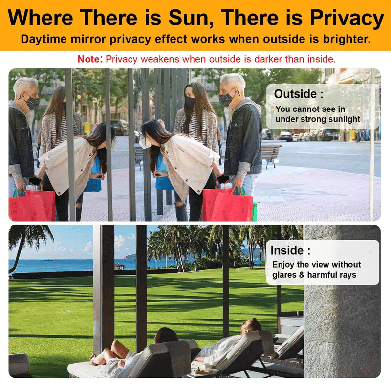 🔥Summer Hot Sale -  🛡🏘 Window Privacy Film - ''Reject UV rays and peeping''✨With free special installation tool✅
