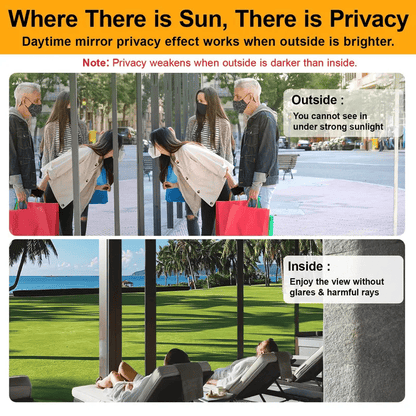 🔥Summer Hot Sale -  🛡🏘 Window Privacy Film - ''Reject UV rays and peeping''✨With free special installation tool✅