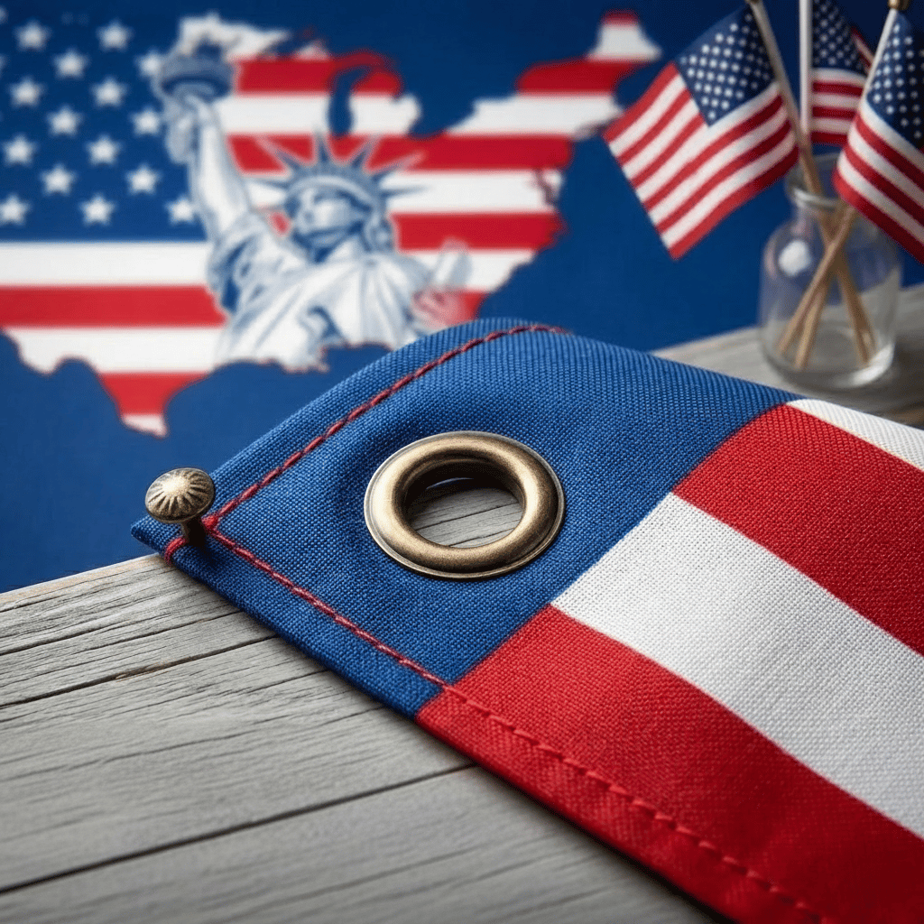 🔥Last Day 49% OFF - 🇺🇸250th Anniversary USA Fan Flag,Double-Sided Embroidered🦅