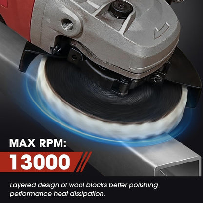 🔥Last Day 49% OFF - 🪵Premium Wool Felt Polishing Flap Disc for Angle Grinders - Mirror Finish Made Easy🔧