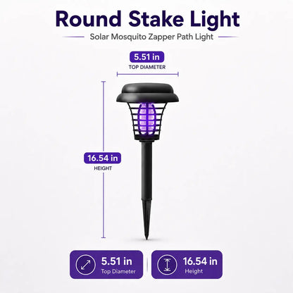 🔥Last Day 50% OFF - ☀️💜2-in-1 Solar Mosquito Zapper & Decorative Garden Stake Light 🦟
