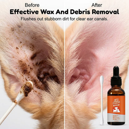 🔥Last Day Flash Sale 49% OFF❤️Natural Dog & Cat Ear Drop for Itching & Wax Build-Up🐱🐶