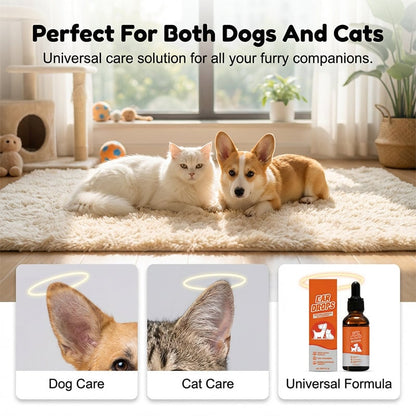 🔥Last Day Flash Sale 49% OFF❤️Natural Dog & Cat Ear Drop for Itching & Wax Build-Up🐱🐶