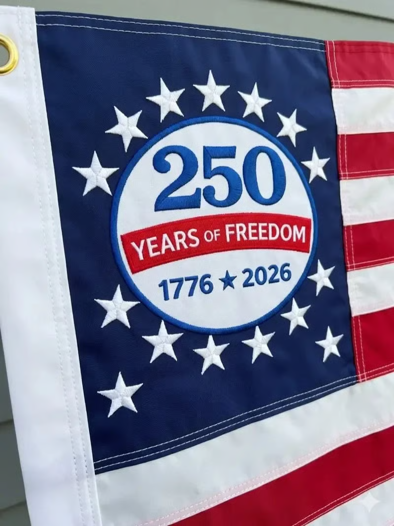 🔥Last Day 49% OFF - 🇺🇸250th Anniversary USA Commemorative Flag (3x5 Ft),Double-Sided Embroidered🦅