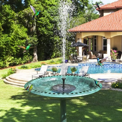 Solar-Powered Birdbath Fountain – Bring Your Garden to Life!