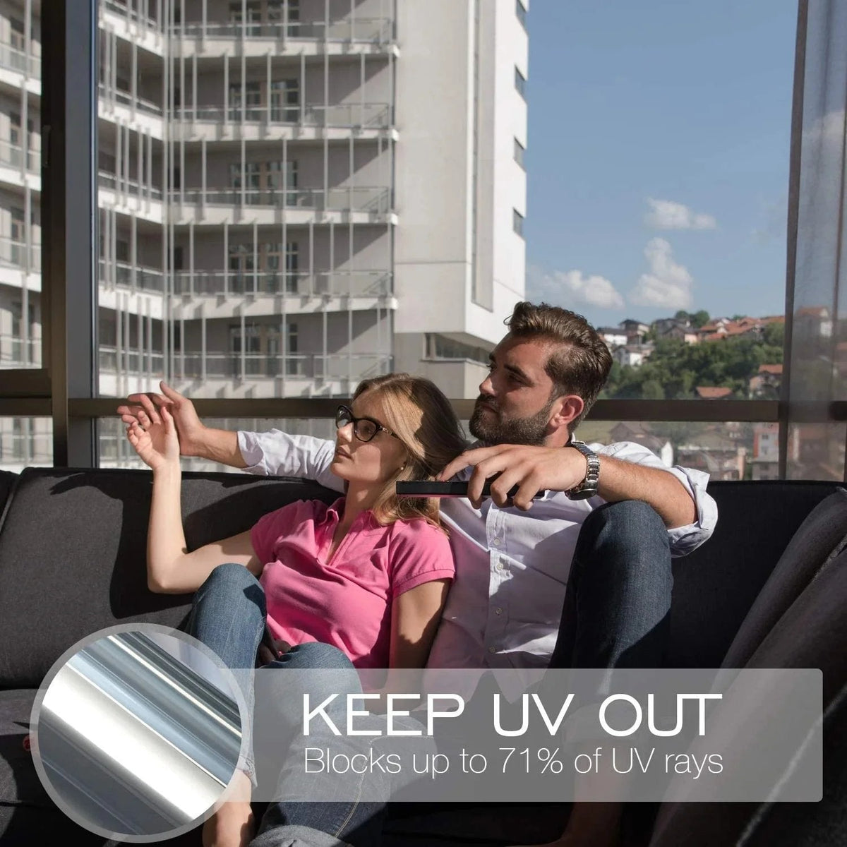 🔥Summer Hot Sale -  🛡🏘 Window Privacy Film - ''Reject UV rays and peeping''✨With free special installation tool✅