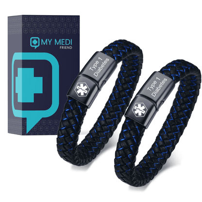 Men’s Diabetes Medical Alert Bracelet