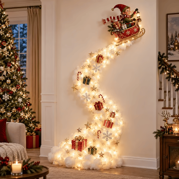 🎁Last Day 49% OFF🎄✨Christmas Magic Trail Wall Light - A Little Christmas Magic, Right on Your Wall