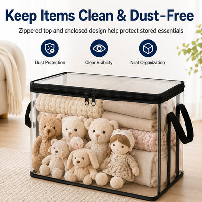 🔥Last Day 50% OFF - 📦Stuffed Storage PVC Organizer Bag Doll Storage Container✨