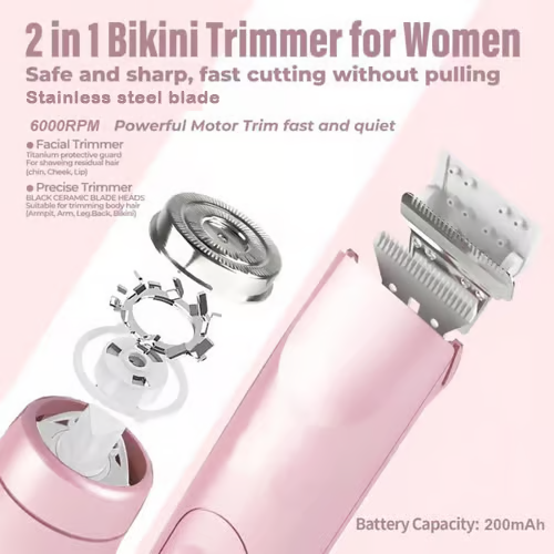 🔥LAST DAY 49%OFF🔥 - Winter & New Year Gift - Comfort 2 in 1 Electric Lady Shaver