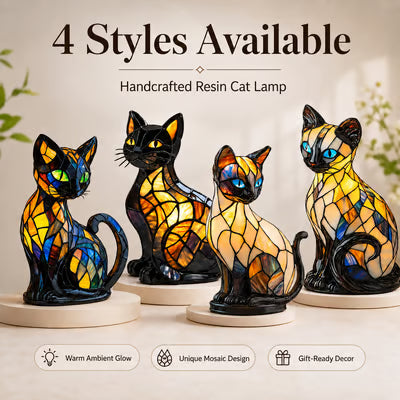 (🎁Last Day 49% OFF)😽Handmade Cat Lamp