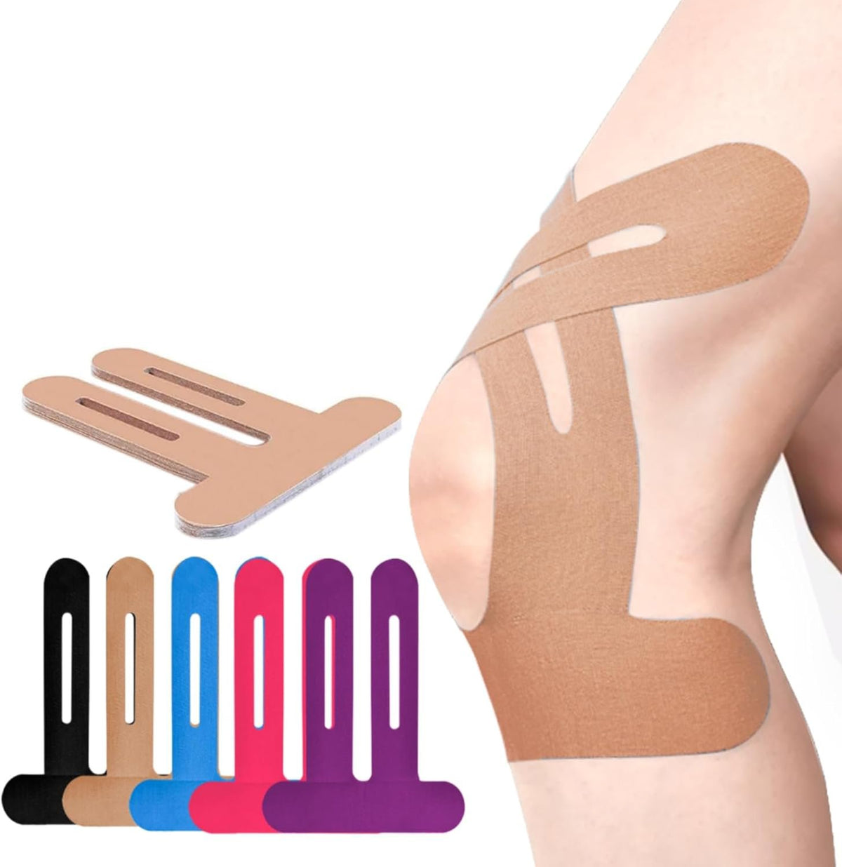 🔥 Last Day 50% OFF  - 🏃10/20pcs Precut Kinesiology Tape For Knees🦵