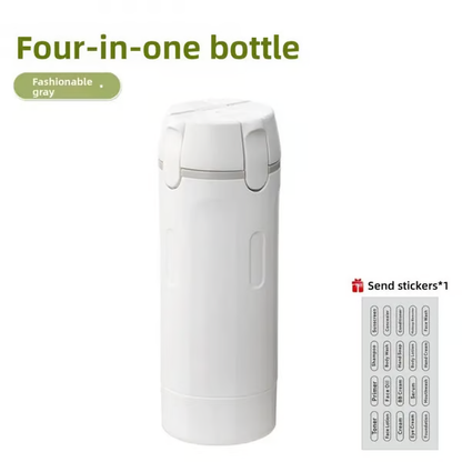 🧳4-in-1 Portable Cosmetic Shampoo Dispenser Storage Bottle