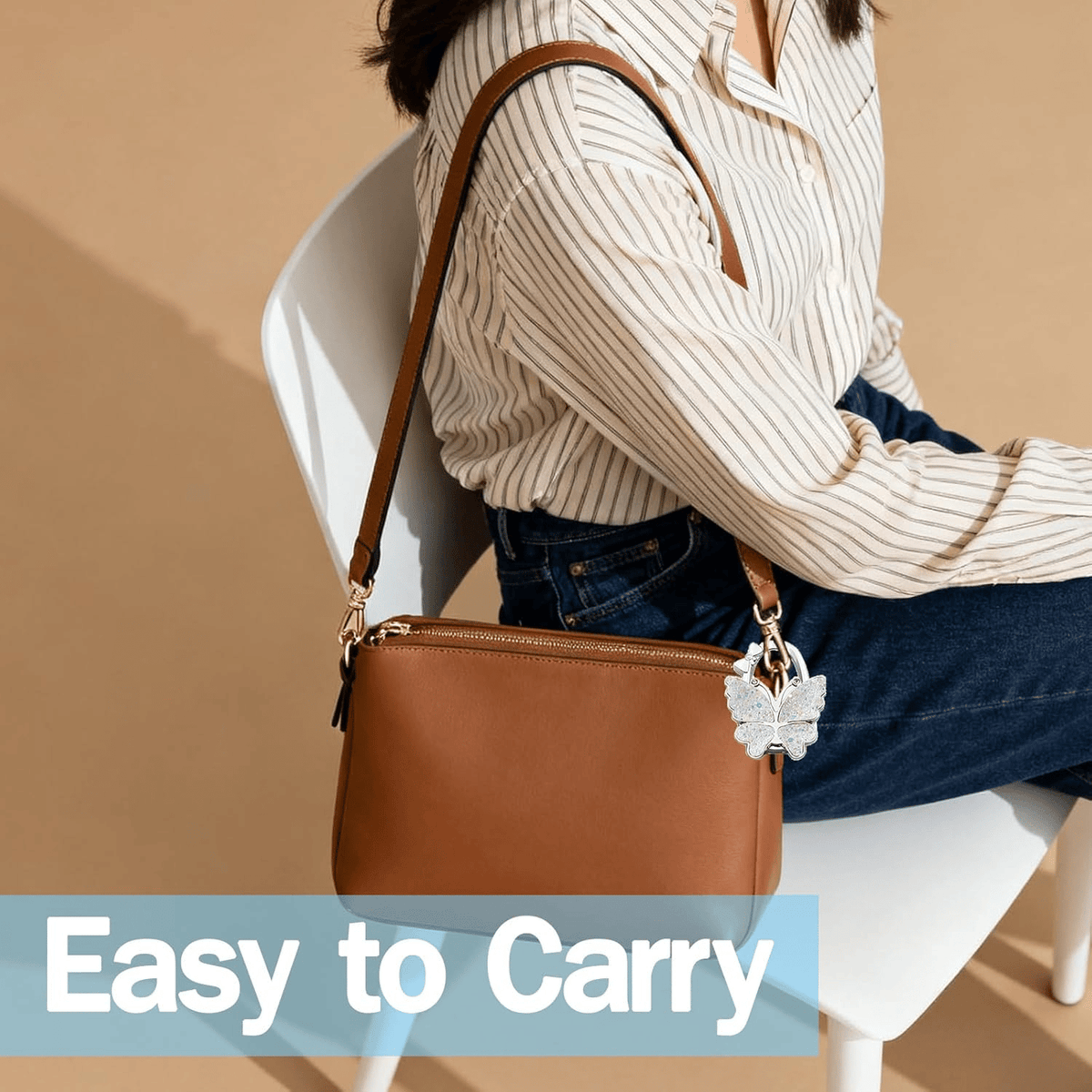🔥Last Day 49% OFF -🦋Butterfly Foldable Handbag Hanger💼✨