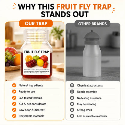 🔥LAST DAY 49% OFF🔥 - ✨Ultra-Strong Fruit Fly Trap - User Friendly  (Up to 3 Weeks per Bottle)