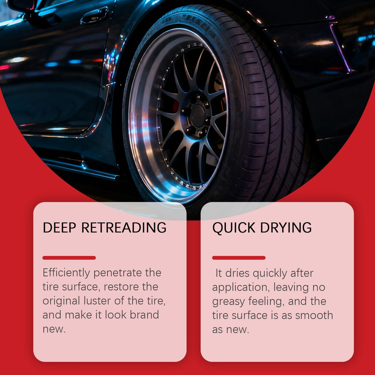 🔥LAST DAY 49% OFF - 🚗📢Buy 4 Get 2 Free ⏰Tire Gloss Protection Agent🛞
