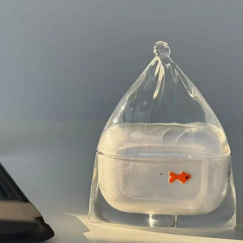 🔥LAST DAY 50% OFF -Gold Fish Airpods Case: Your Daily Dose of Aquatic Cuteness 🐠💧