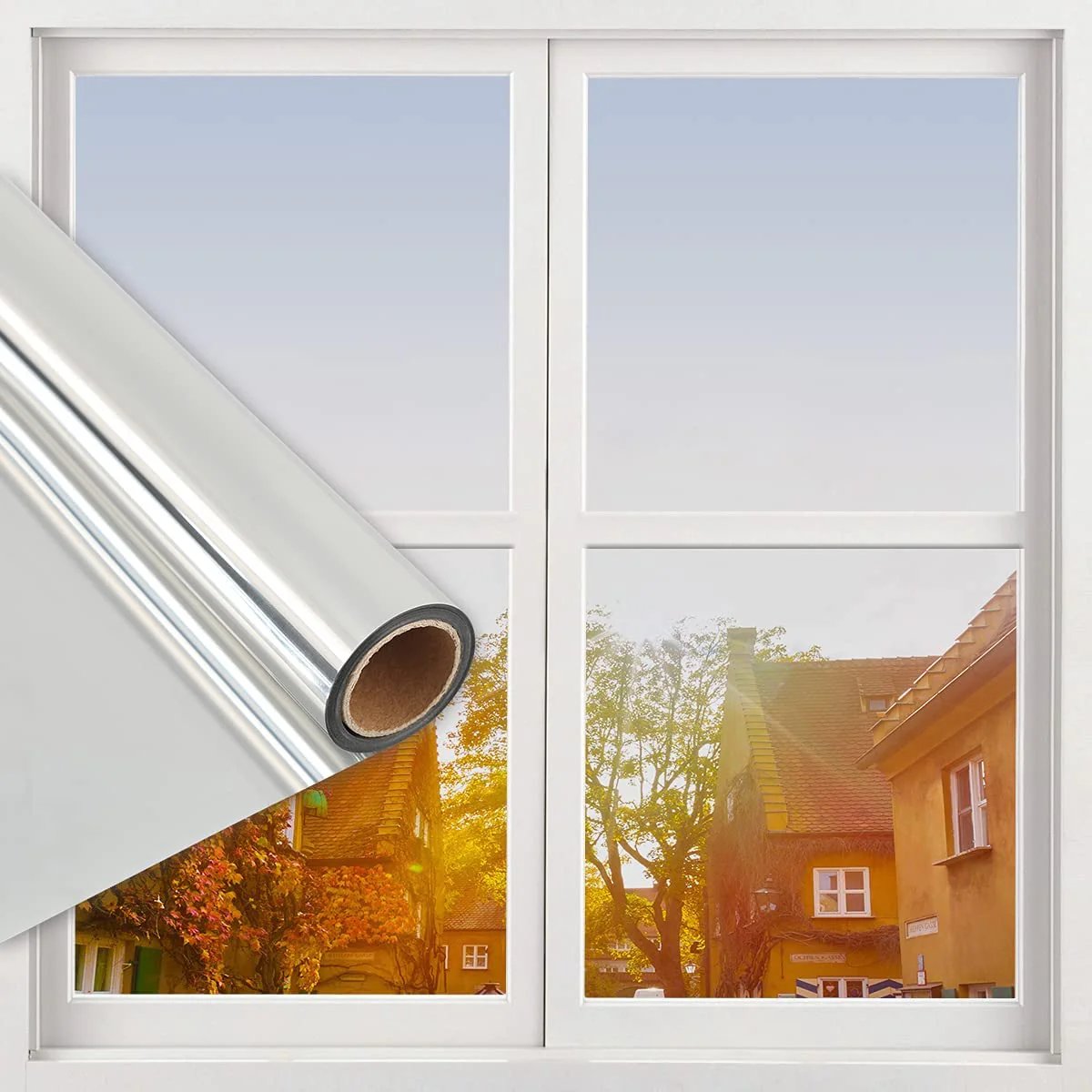 🔥Summer Hot Sale -  🛡🏘 Window Privacy Film - ''Reject UV rays and peeping''✨With free special installation tool✅