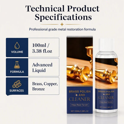 🔥LAST DAY 49% OFF🔥 - TARNISHED BRASS? FIX IT FAST!🔩 Polish & Cleaner – Removes Oxidation, Restores Shine, Gentle on Surfaces – Easy Application! 🧽