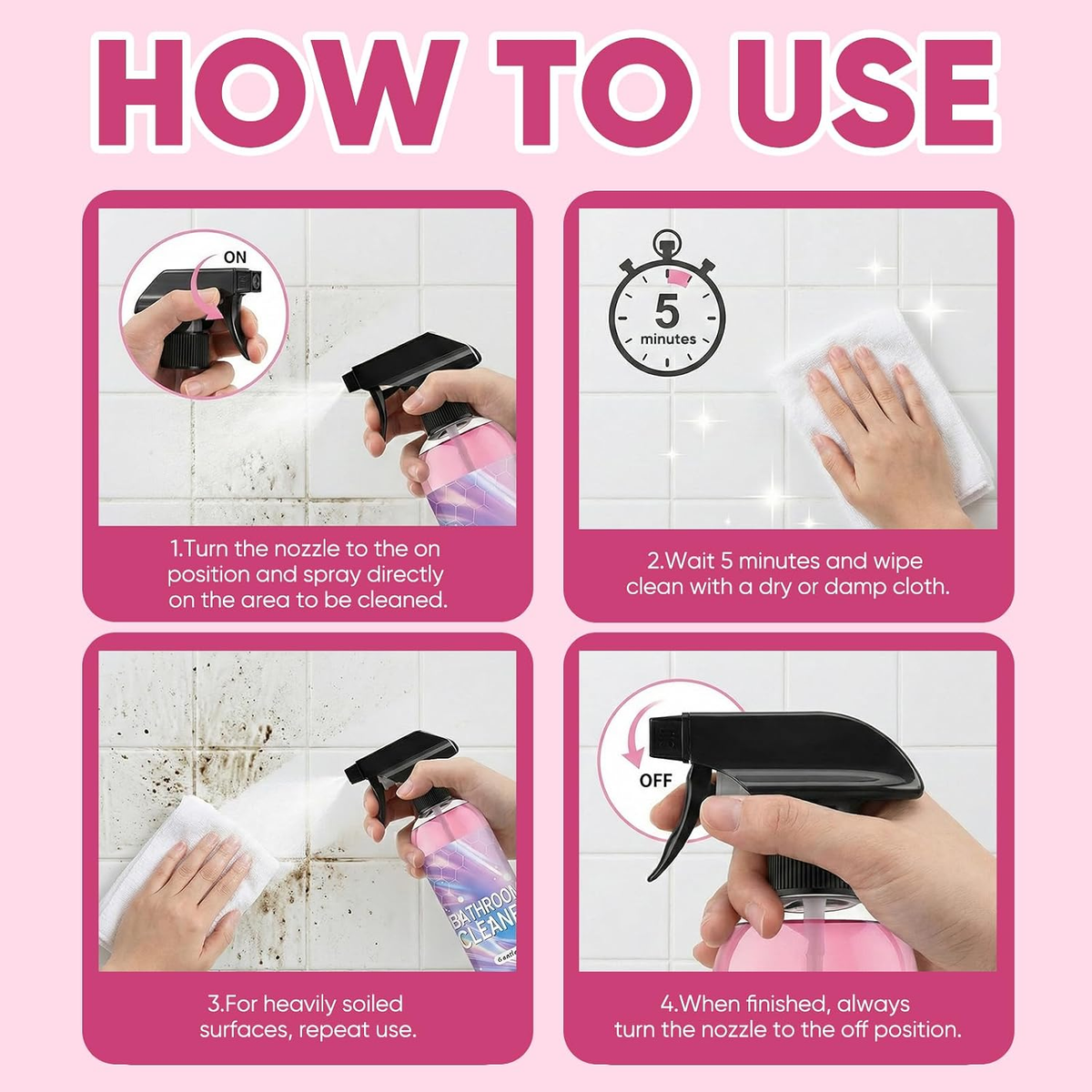 🔥LAST DAY SALE 49% OFF - ✨💧Alcuras Bathroom Descaler Foam Cleaner🛁