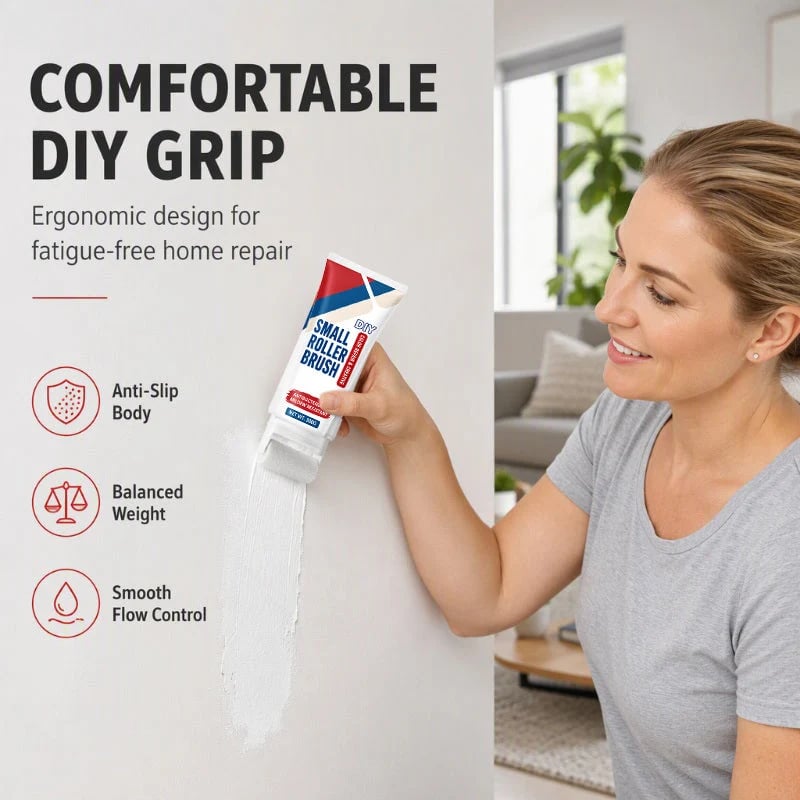 🔥LAST DAY 49% OFF🔥 - ✨🧱Waterproof Wall Repair Paste with Integrated Small Roller Brush