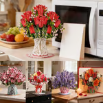 🔥Last Day 49% OFF -🔥💌 Forever-Blooming 3D Flower Pop-Up Card– Personalized Love Message & Everlasting Bloom 🎁