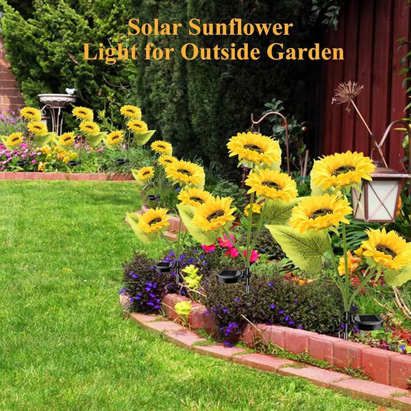 🔥Last Day Sale 49% OFF🔥 - 🌞Solar LED Sunflower Garden Lights🌻
