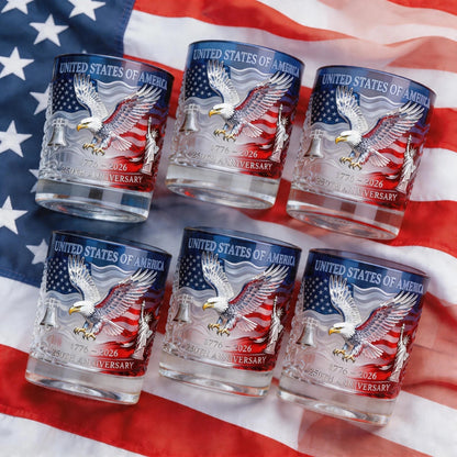 🔥Last Day 49% OFF - ✨🇺🇸Limited Edition 2026 USA 250th Anniversary Commemorative Glass – 1776-2026 Heritage Edition🥂