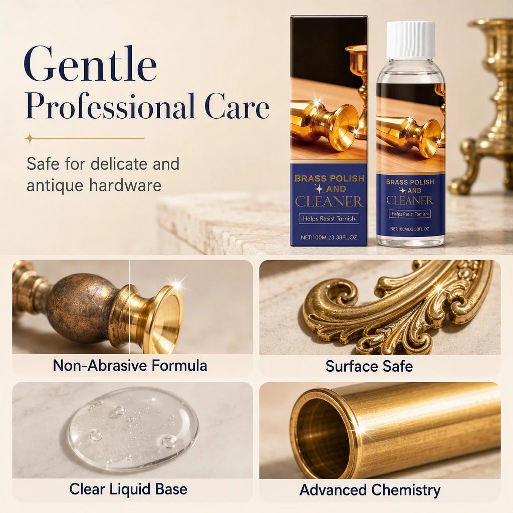 🔥LAST DAY 49% OFF🔥 - TARNISHED BRASS? FIX IT FAST!🔩 Polish & Cleaner – Removes Oxidation, Restores Shine, Gentle on Surfaces – Easy Application! 🧽