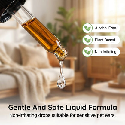🔥Last Day Flash Sale 49% OFF❤️Natural Dog & Cat Ear Drop for Itching & Wax Build-Up🐱🐶