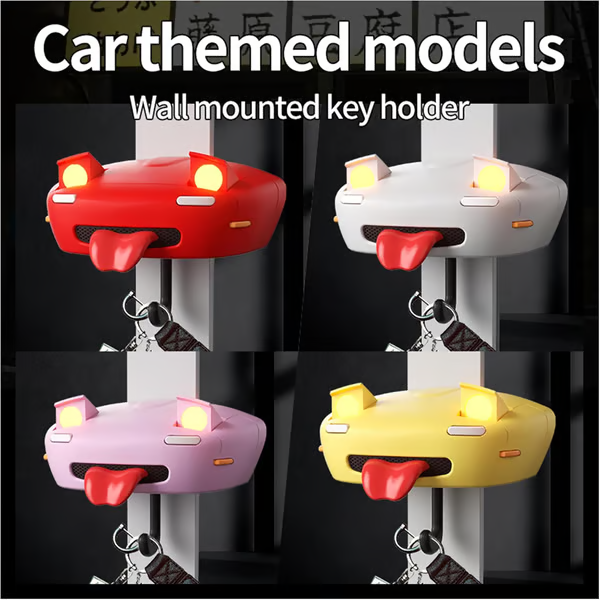 🎁🎉Only $19.99 This Week🌟🎉Pop-up Headlight Car-Themed Wall-Mounted Key Holder