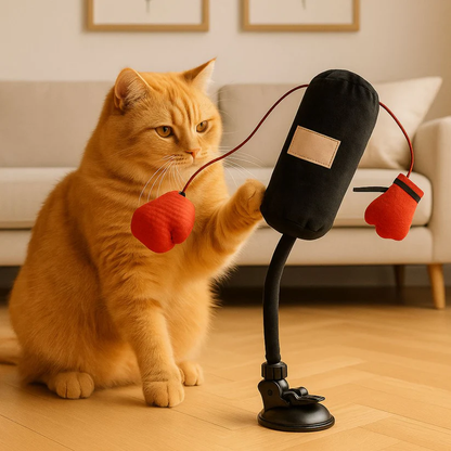 🔥Last Day 49% OFF -  🥊 Interactive Hanging Punching Bag Cat Toy🐱🪀