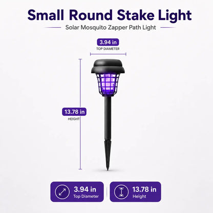 🔥Last Day 50% OFF - ☀️💜2-in-1 Solar Mosquito Zapper & Decorative Garden Stake Light 🦟