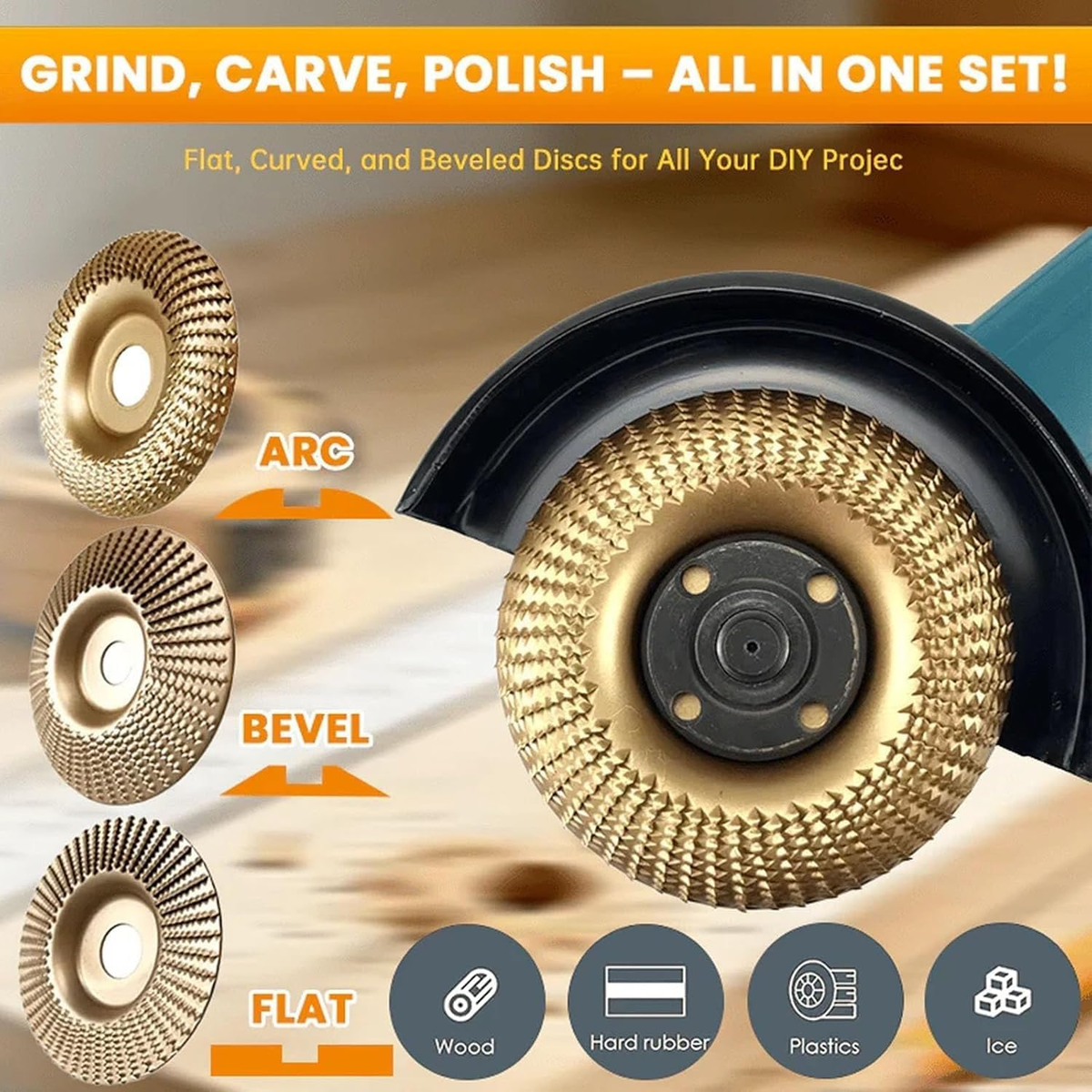 🔥LAST DAY 49% OFF - 🪵✨Alcuras Angle Grinder Polishing Pad Set🔧