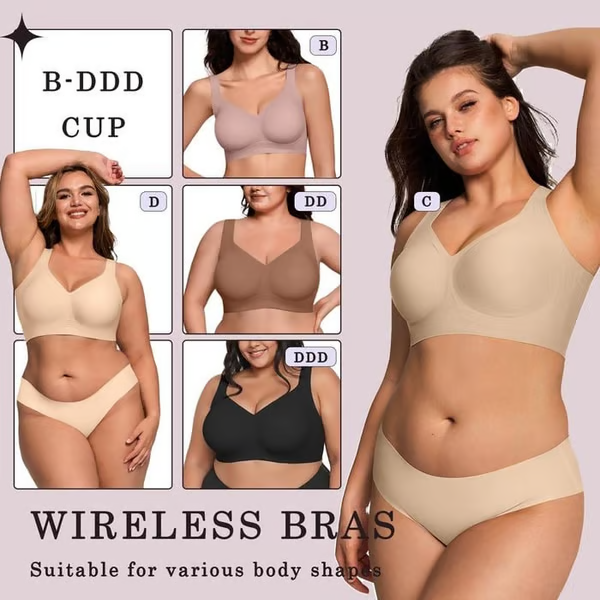 🔥Hot Sale – 49% OFF!!⚡Super Firming Bra for Women | Wirefree & Seamless Comfort👍Say goodbye to sagging – lift & support all day!